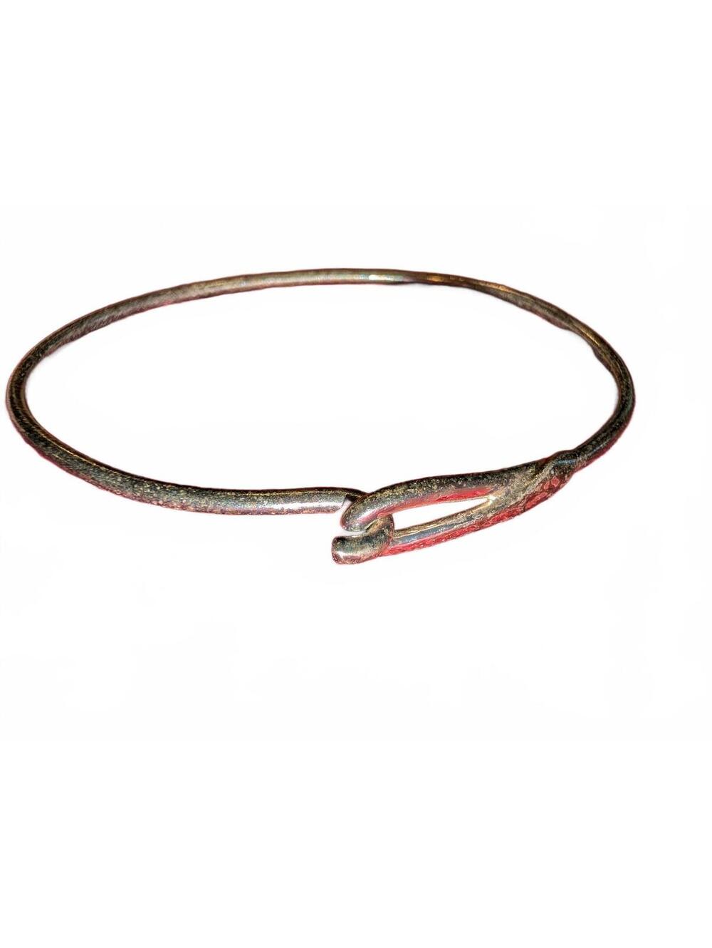 Vintage Sterling .925 Metal Hook Closure Bracelet